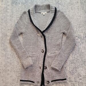 Women's Gray Cardigan Sweater